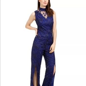 Trina Turk Abasi Embroidered Split-Leg Jumpsuit size 6